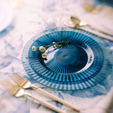 9 In. Sapphire Gemstone Plastic Plates | 120 Count